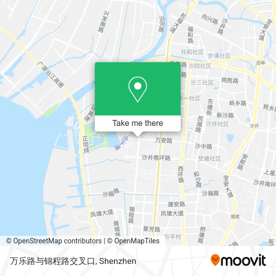 万乐路与锦程路交叉口 map
