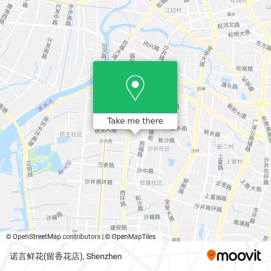 诺言鲜花(留香花店) map
