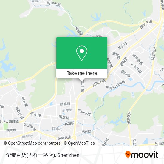 华泰百货(吉祥一路店) map