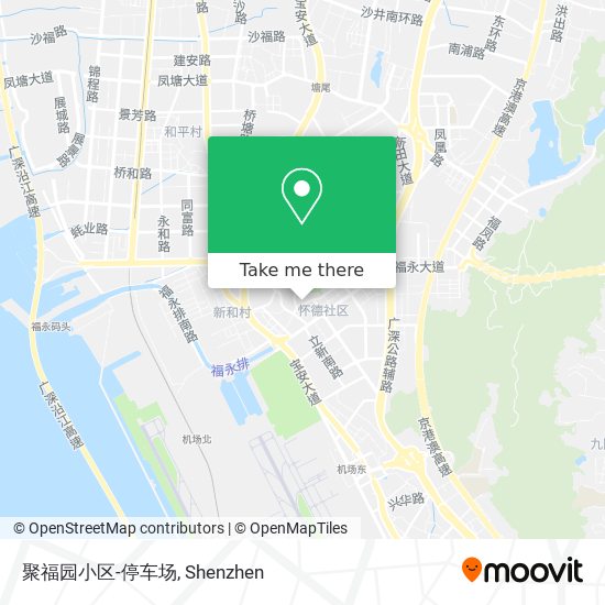 聚福园小区-停车场 map
