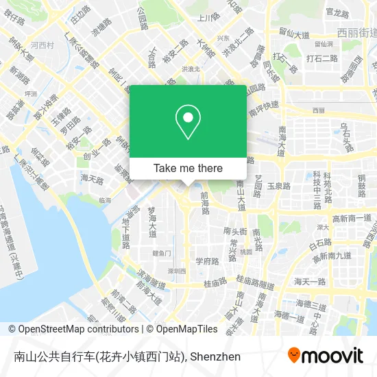 南山公共自行车(花卉小镇西门站) map