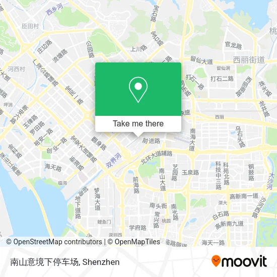 南山意境下停车场 map