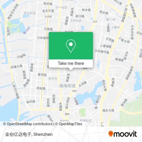 金创亿达电子 map