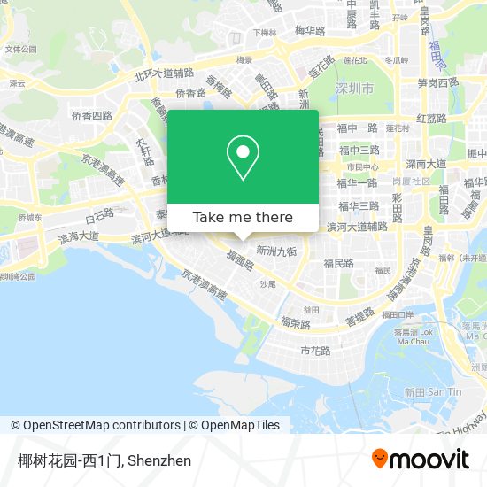 椰树花园-西1门 map
