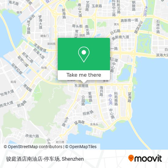 骏庭酒店南油店-停车场 map