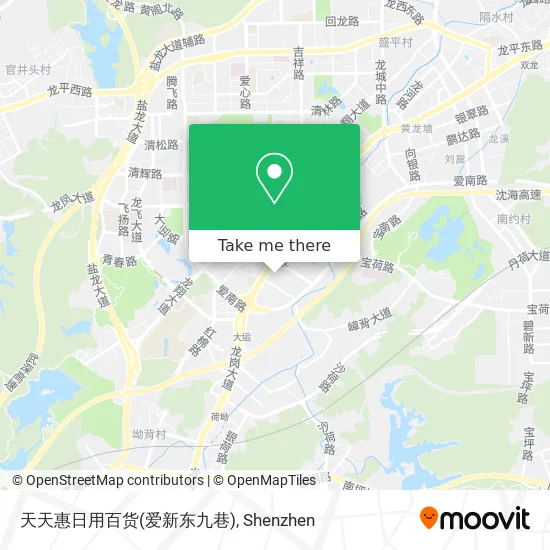天天惠日用百货(爱新东九巷) map