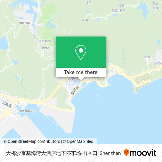 大梅沙京基海湾大酒店地下停车场-出入口 map