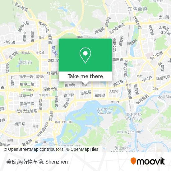 美然燕南停车场 map