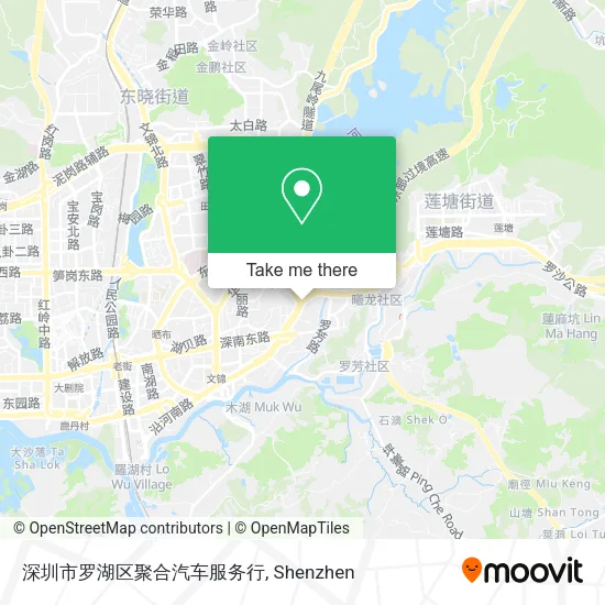 深圳市罗湖区聚合汽车服务行 map