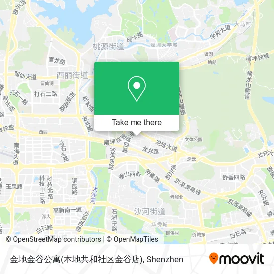金地金谷公寓(本地共和社区金谷店) map