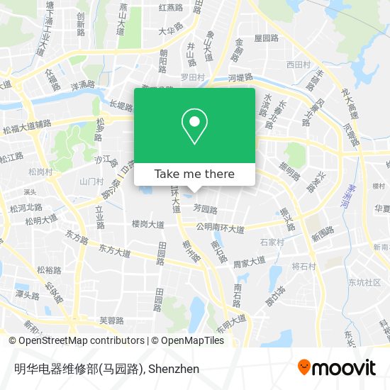 明华电器维修部(马园路) map