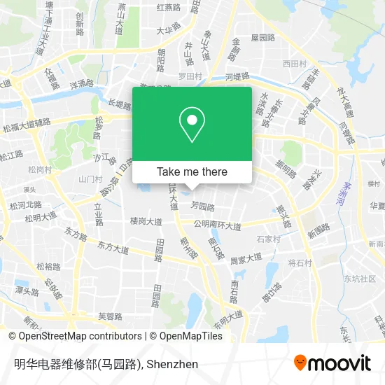 明华电器维修部(马园路) map