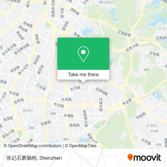 张记石磨肠粉 map