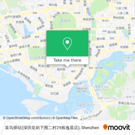 菜鸟驿站(深圳皇岗下围二村29栋逸晨店) map