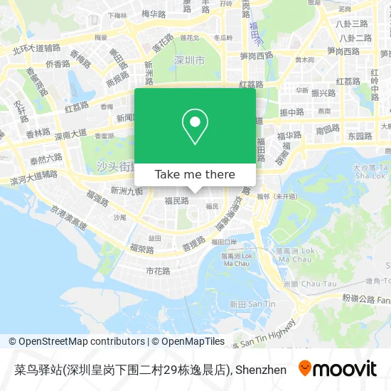 菜鸟驿站(深圳皇岗下围二村29栋逸晨店) map