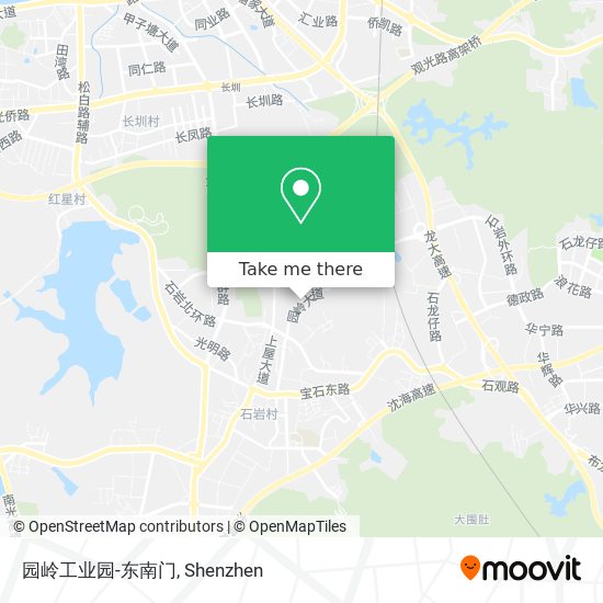 园岭工业园-东南门 map