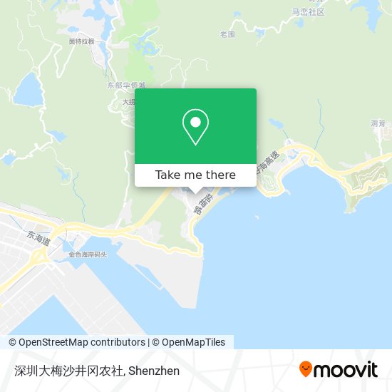 深圳大梅沙井冈农社 map