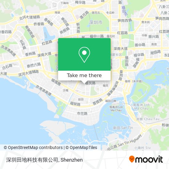 深圳田地科技有限公司 map