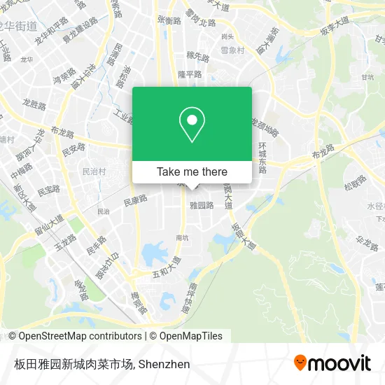 板田雅园新城肉菜市场 map