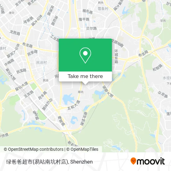 绿爸爸超市(易站南坑村店) map