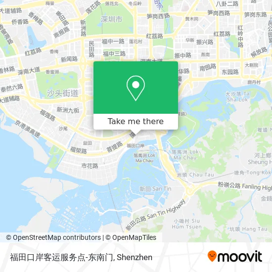 福田口岸客运服务点-东南门 map