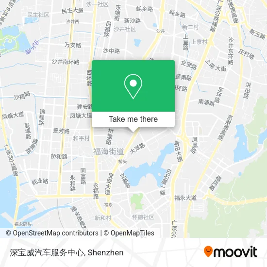 深宝威汽车服务中心 map
