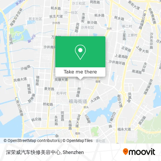 深荣威汽车快修美容中心 map