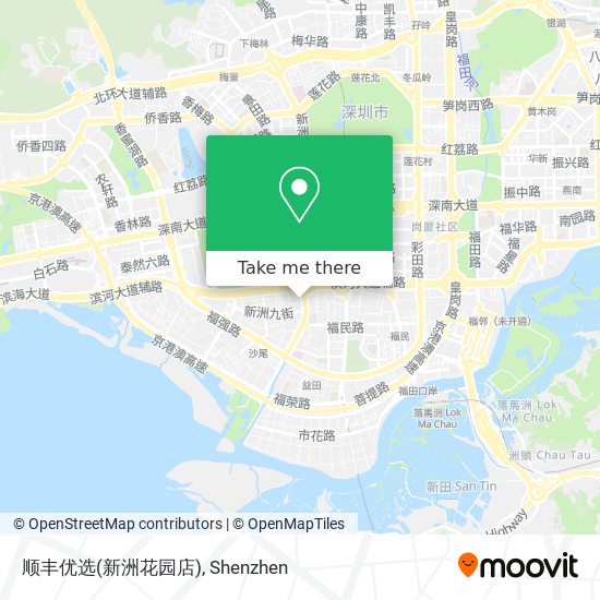 顺丰优选(新洲花园店) map