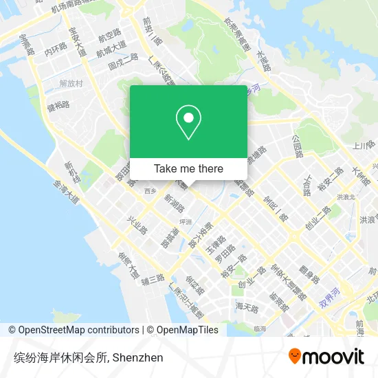缤纷海岸休闲会所 map
