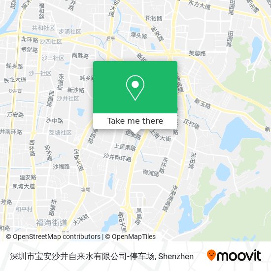 深圳市宝安沙井自来水有限公司-停车场 map