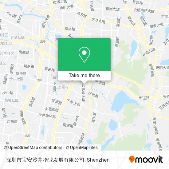 深圳市宝安沙井物业发展有限公司 map