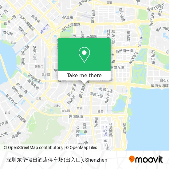 深圳东华假日酒店停车场(出入口) map
