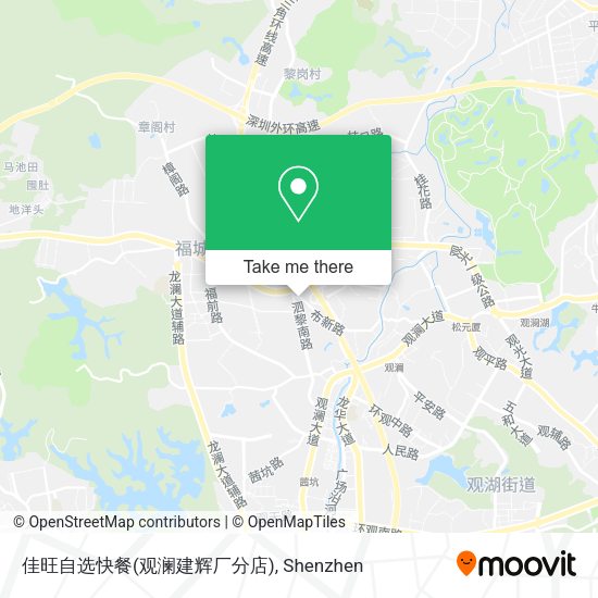 佳旺自选快餐(观澜建辉厂分店) map