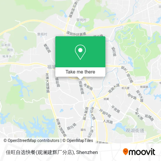 佳旺自选快餐(观澜建辉厂分店) map