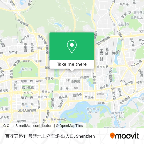 百花五路11号院地上停车场-出入口 map