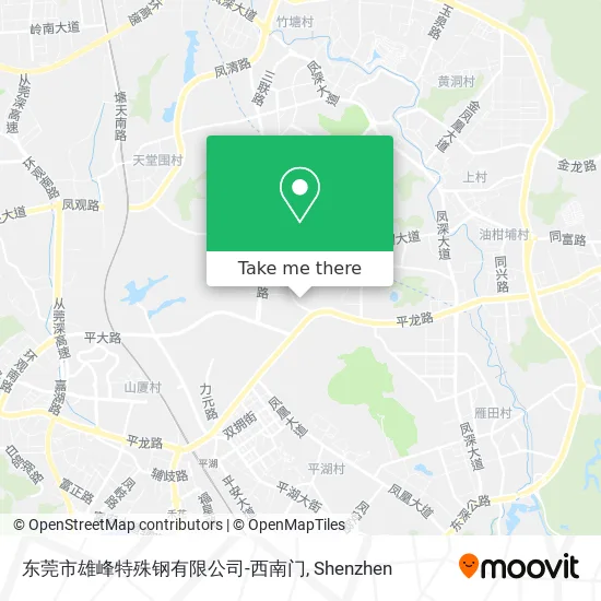 东莞市雄峰特殊钢有限公司-西南门 map