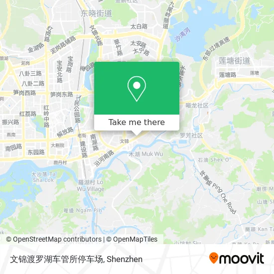 文锦渡罗湖车管所停车场 map