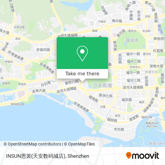INSUN恩裳(天安数码城店) map
