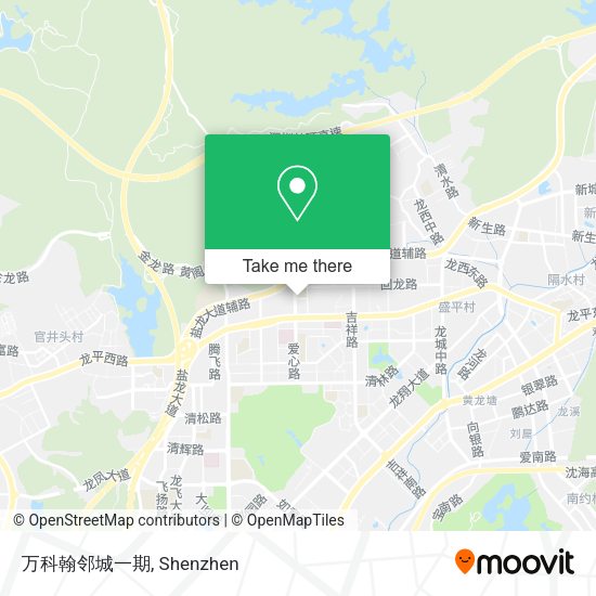 万科翰邻城一期 map