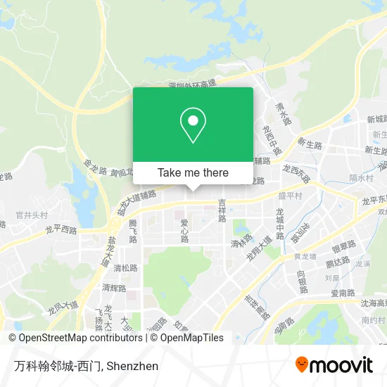 万科翰邻城-西门 map