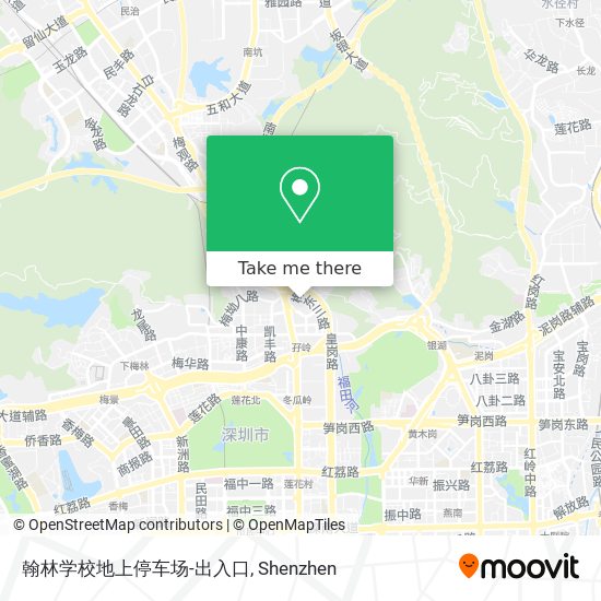 翰林学校地上停车场-出入口 map