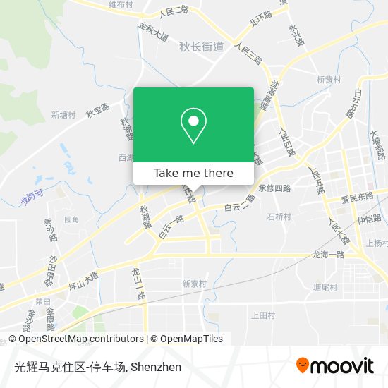 光耀马克住区-停车场 map