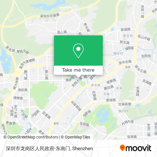 深圳市龙岗区人民政府-东南门 map