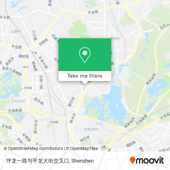 坪龙一路与平龙大街交叉口 map