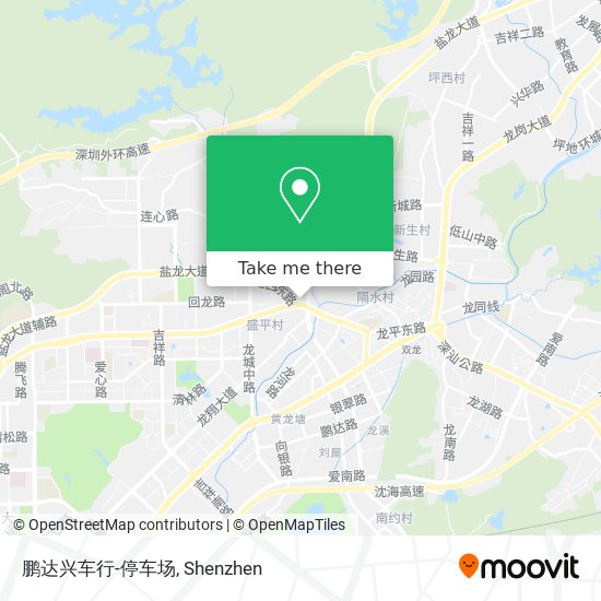 鹏达兴车行-停车场 map