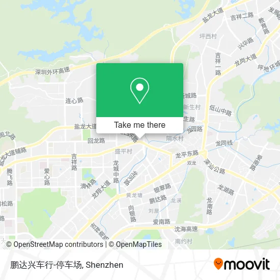 鹏达兴车行-停车场 map