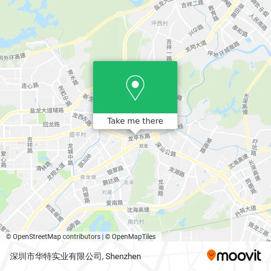 深圳市华特实业有限公司 map
