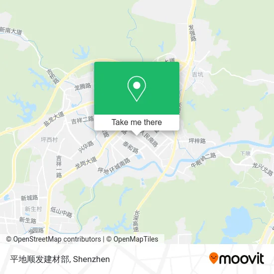 平地顺发建材部 map