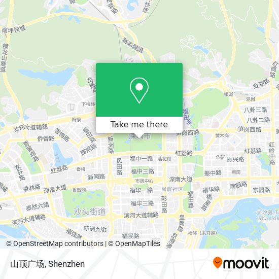 山顶广场 map