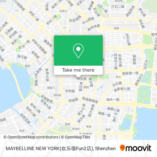 MAYBELLINE NEW YORK(欢乐颂Fun2店) map